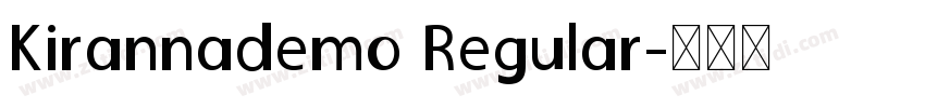 Kirannademo Regular字体转换